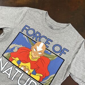 Avatar The Last Airbender Force of Nature Graphic T-Shirt Youth Large Gray NWOT